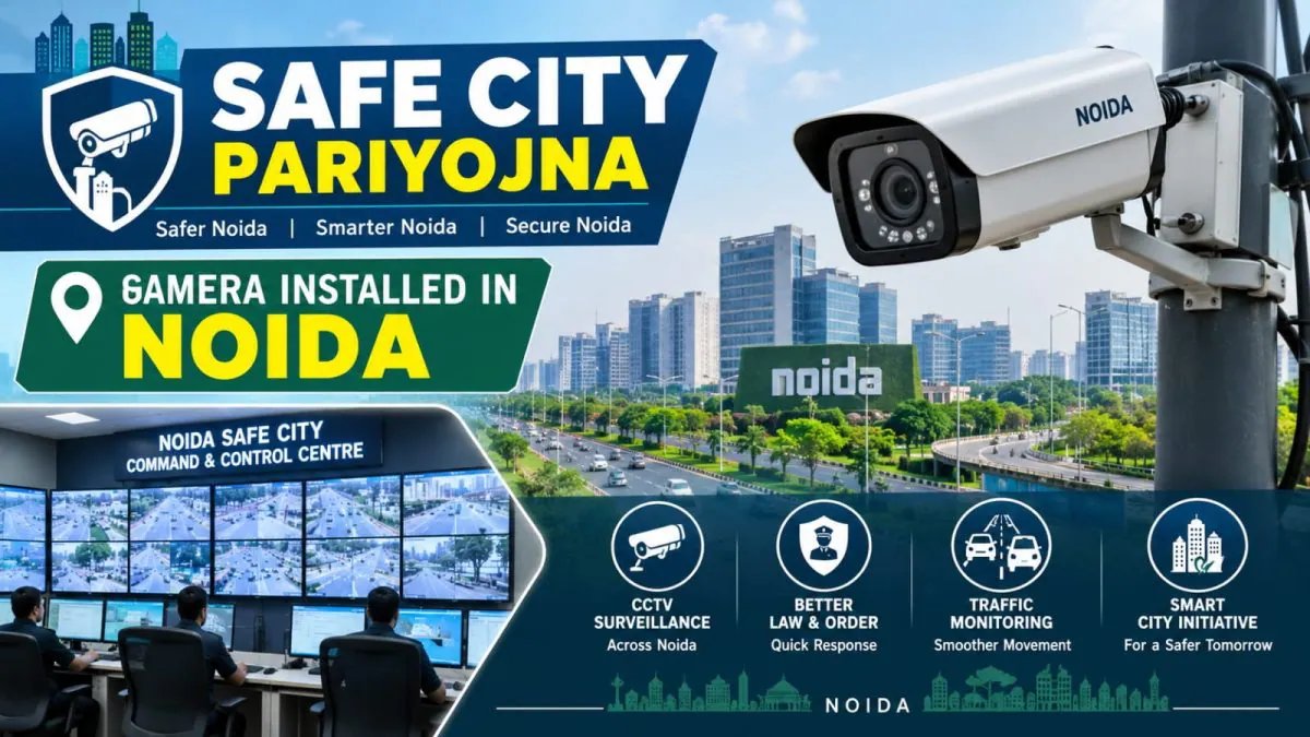 217 करोड़ से हाईटेक होगा नोएडा, 2200 कैमरों से लैस होगी सेफ सिटी परियोजना, अब टेंडर आवेदन की तारीख 6 नवंबर तक बढ़ी